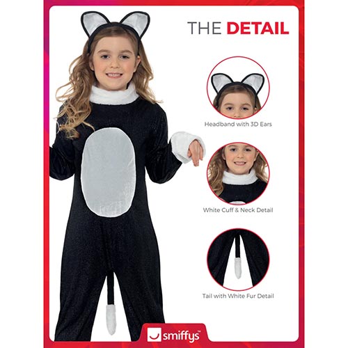 Cool Cat Girls Fancy Dress Costume Kids Small - Age 4-6 Product Gallery Image