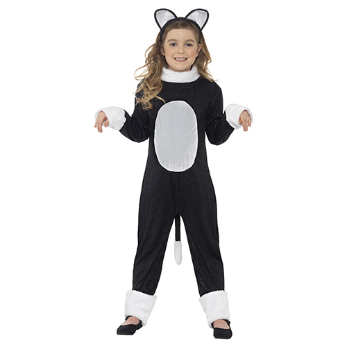 Cool Cat Girls Fancy Dress Costume Kids Small - Age 4-6
