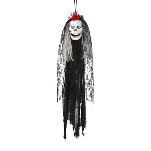 Crazy Catrina Skull Halloween Animated Prop Hanging Decoration 80cm Product Gallery Image