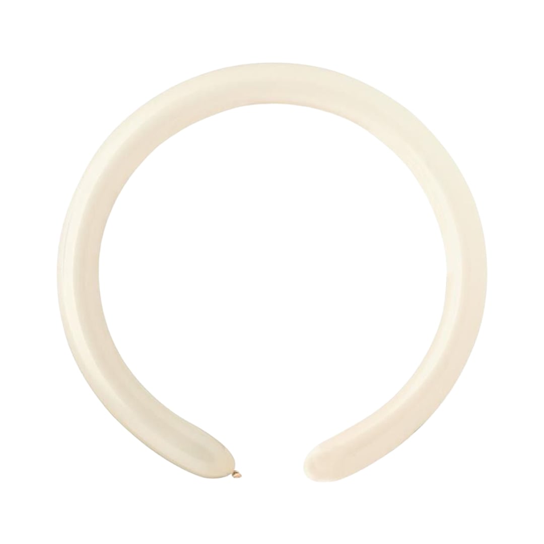Cream Linen Modelling 260 Latex Balloons - Pack of 100