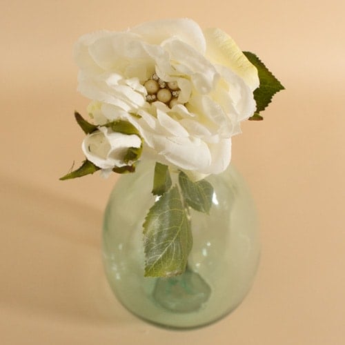 Cream Rose with Gems Artificial Flower Decoration 55cm Product Gallery Image