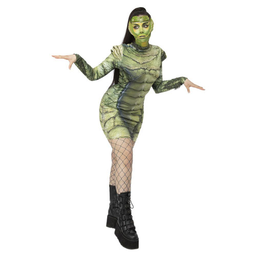 Creature From The Black Lagoon Universal Monsters Fancy Dress Costume Ladies Small - UK 8-10 Product Gallery Image