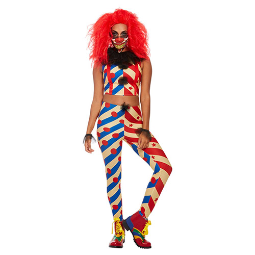 Creepy Circus Clown Fancy Dress Costume Ladies Small - UK 8-10 Product Gallery Image