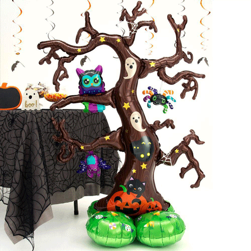 Creepy Tree Halloween Airloonz Air Fill Giant Foil Balloon 157cm / 62 in Product Gallery Image