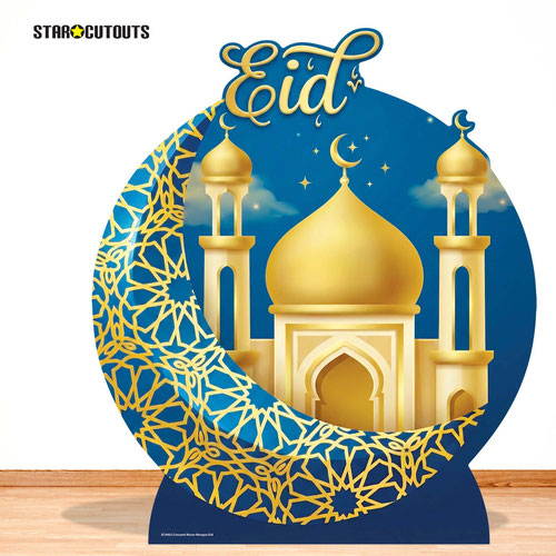 Crescent Moon Mosque Eid Star Mini Cardboard Cutout 87cm Product Gallery Image
