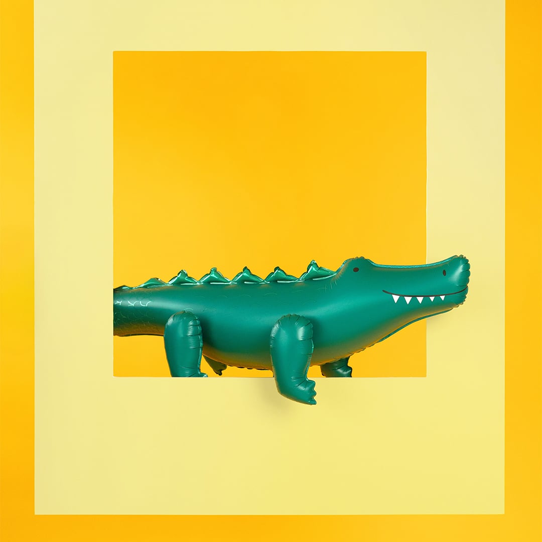 Crocodile Giant Air Fill Foil Balloon 129cm / 51 in Product Gallery Image