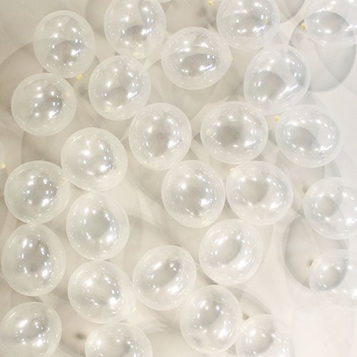 Crystal Clear Biodegradable Mini Latex Balloons 13cm / 5 in - Pack of 100