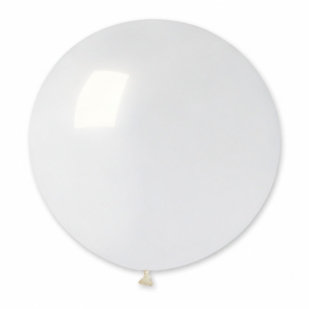 Crystal Clear Jumbo Latex Balloon 79cm / 31 in - Single