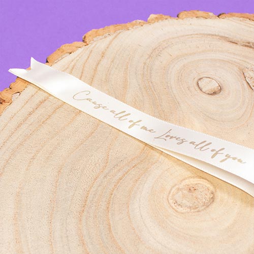 Custom Engraved Wedding Round Acrylic Place Setting 7cm Product Gallery Image