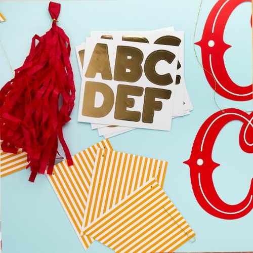 Customisable Name Circus Card Banner 2m Product Gallery Image