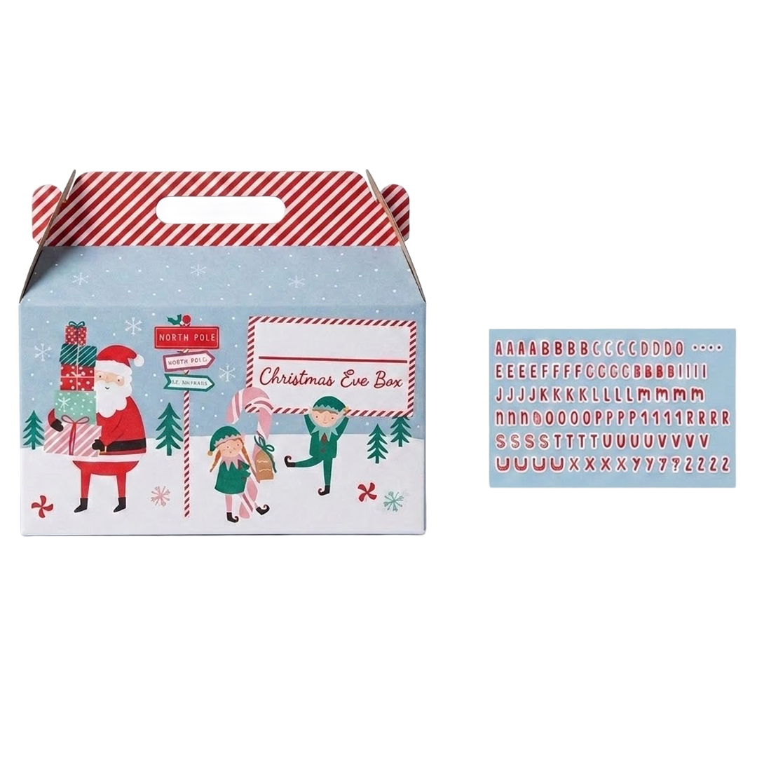 Customisable Santa Claus & Elves Christmas Eve Box 34cm