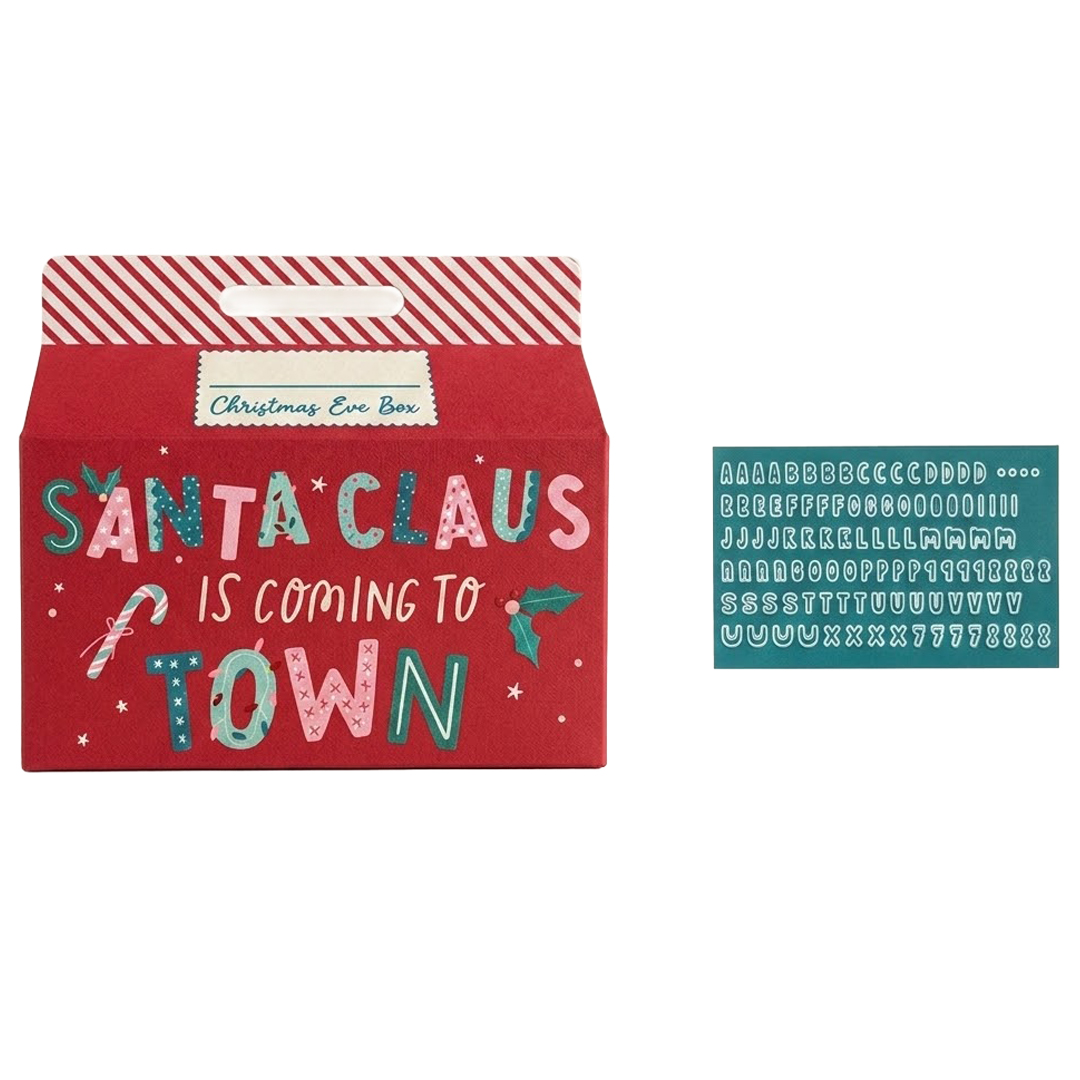 Customisable Santa Claus is Coming to Town Christmas Eve Box 34cm