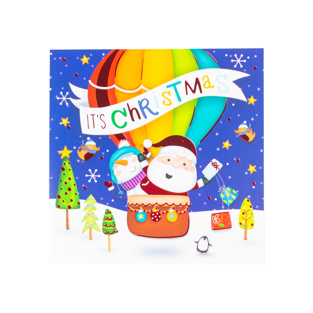Cute Santa Claus Christmas Mini Greeting Cards - Pack of 20 Product Gallery Image