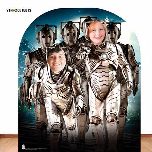 Cyberman Doctor Who Child Size Stand In Cardboard Cutout 115cm Product Gallery Image
