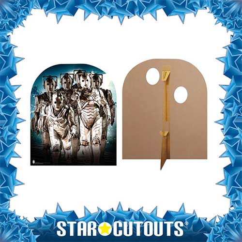 Cyberman Doctor Who Child Size Stand In Cardboard Cutout 115cm Product Gallery Image