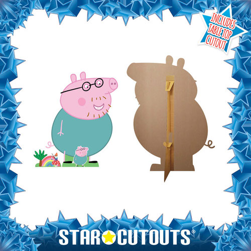 Daddy Pig (Peppa Pig) Cardboard Cutouts Decoration Pack Product Gallery Image