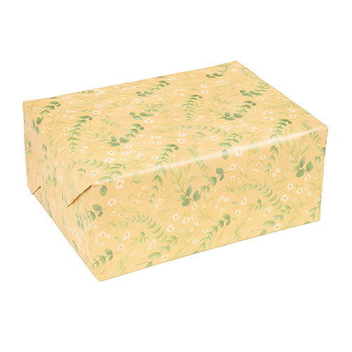 Dainty Floral Kraft Gift Wrapping Paper Roll 3m Product Gallery Image