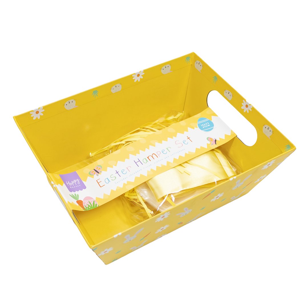 Daisy & Bunny Rabbit Yellow Easter Hamper Set