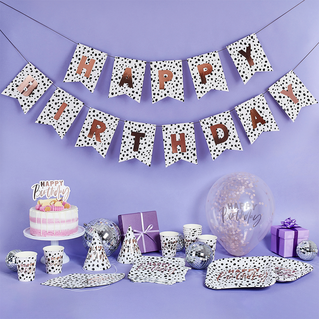 Dalmatian Happy Birthday Cardboard Letter Banner 2.7m View 3