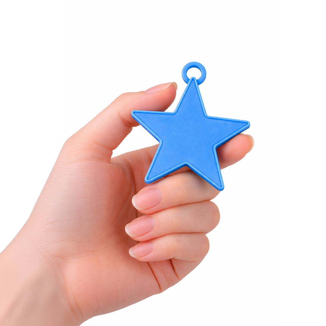 Dark Blue Plastic Star Shaped Balloon Weight 8g Product Gallery Image