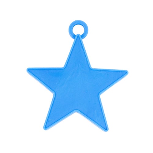 Dark Blue Plastic Star Shaped Balloon Weight 8g