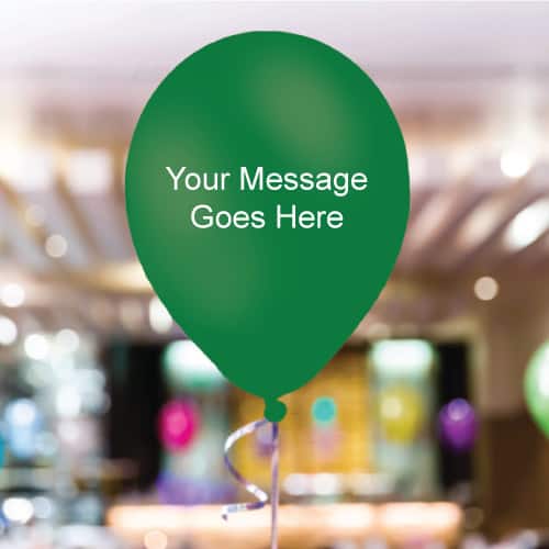 Dark-Green Personalised 11 Inch Latex - 35 Balloons