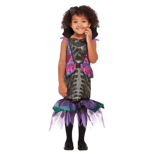 Dark Mermaid Girls Fancy Dress Costume Toddler Age 3-4 Product Gallery Image
