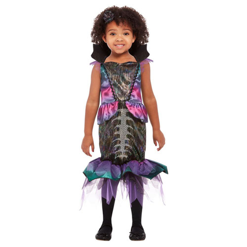 Dark Mermaid Girls Fancy Dress Costume Toddler Age 3-4 Product Gallery Image