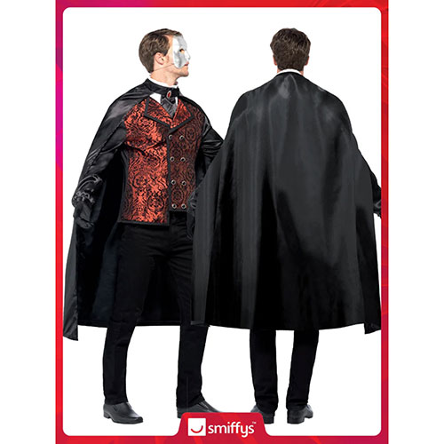 Dark Opera Masquerade Fancy Dress Costume Adult Mens Medium Product Gallery Image