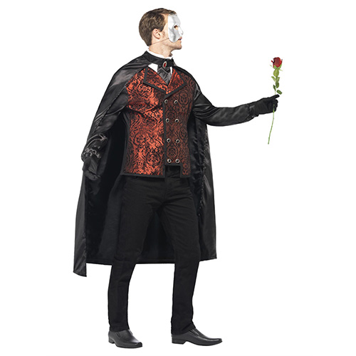 Dark Opera Masquerade Fancy Dress Costume Adult Mens Medium Product Gallery Image