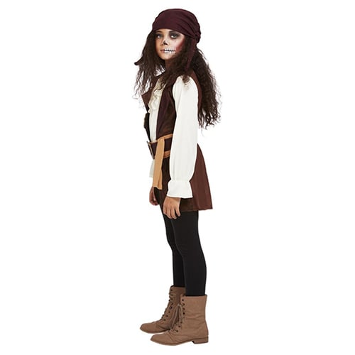 Dark Spirit Pirate Fancy Dress Costume Kids Unisex Small - Age 4-6 Product Gallery Image