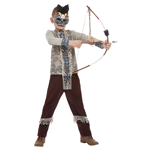 Dark Spirit Warrior Fancy Dress Costume Kids Unisex Medium - Age 7-9