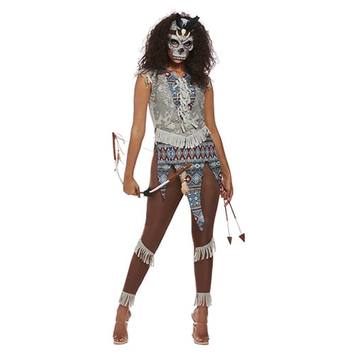 Dark Spirit Warrior Fancy Dress Costume Ladies Small - UK 8-10 Product Gallery Image