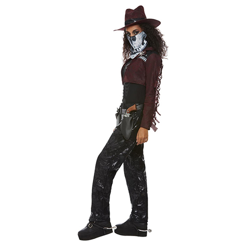 Dark Spirit Western Cowgirl Deluxe Fancy Dress Costume Ladies Large - UK 16-18 Product Gallery Image