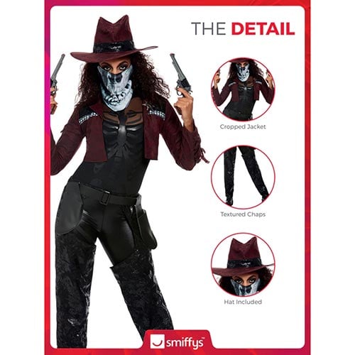 Dark Spirit Western Cowgirl Deluxe Fancy Dress Costume Ladies Large - UK 16-18 Product Gallery Image