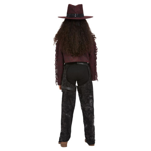 Dark Spirit Western Cowgirl Girls Deluxe Fancy Dress Costume Kids Small - Age 4-6 Product Gallery Image
