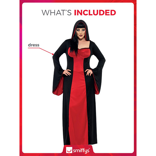 Dark Temptress Fancy Dress Costume Ladies Large - UK 16-18 Product Gallery Image