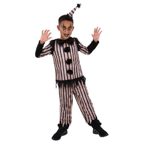 Dark Vintage Clown Boys Fancy Dress Costume Kids Small - Age 4-6 Product Gallery Image