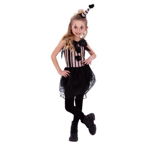 Dark Vintage Clown Girls Fancy Dress Costume Kids Small - Age 4-6 Product Gallery Image