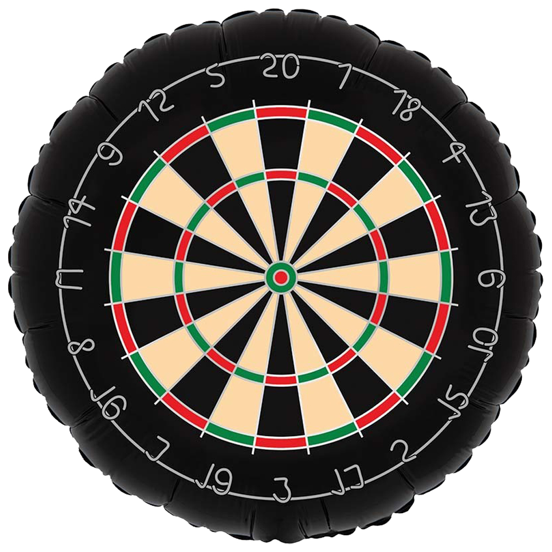 Dartboard Round Shaped Helium Foil Balloon 58cm / 23 in