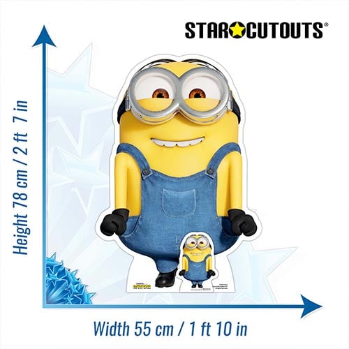 Dave Excited Minions 2 Star Mini Cardboard Cutout 78cm Product Gallery Image