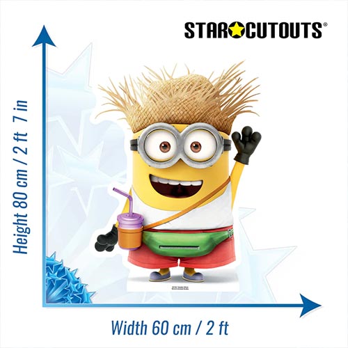 Dave Minion Vacation Star Mini Cardboard Cutout 80cm Product Gallery Image