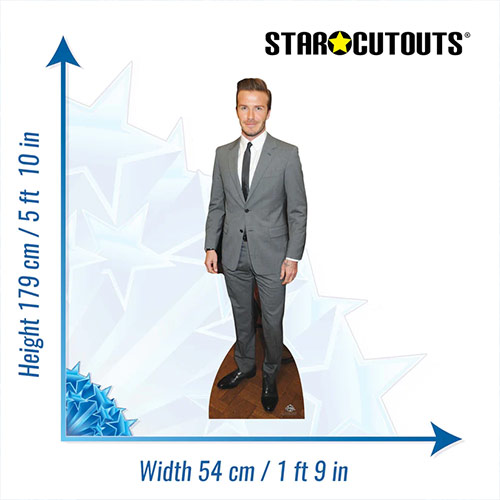 David Beckham Suit Lifesize Cardboard Cutout 179cm Product Gallery Image