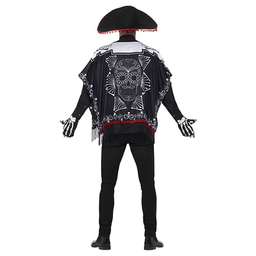 Day of the Dead Bandit Fancy Dress Costume Unisex Adult One Size Product Gallery Image