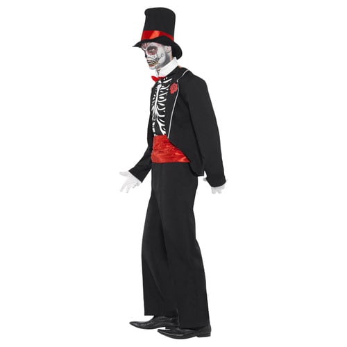 Day of the Dead Fancy Dress Costume Adult Mens Medium Product Gallery Image