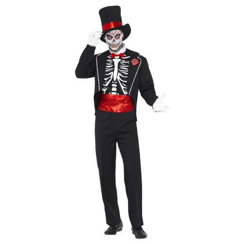 Day of the Dead Fancy Dress Costume Adult Mens Medium Product Gallery Image