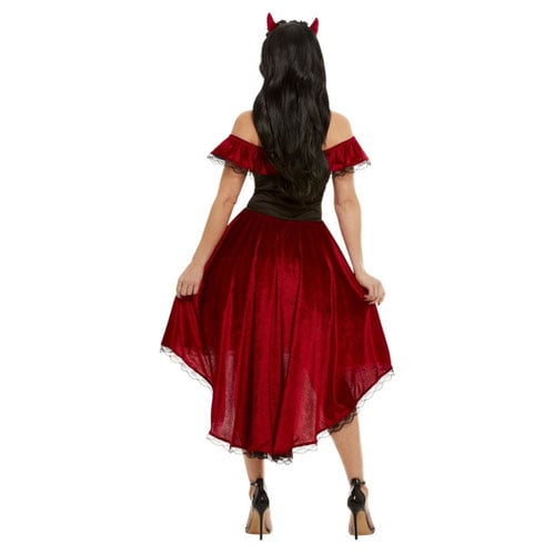 Day Of The Dead Red Devil Fancy Dress Costume Ladies Extra Small - UK 4-6 Product Gallery Image