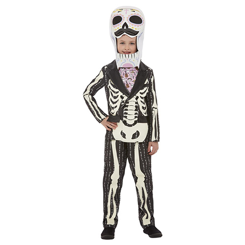 Day of the Dead Senor Boys Deluxe Fancy Dress Costume Kids Small - Age 4-6 Product Gallery Image