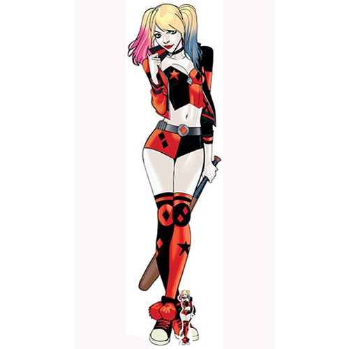 DC Comics Harley Quinn Baseball Bat Lifesize Cardboard Cutout 177cm Product Gallery Image