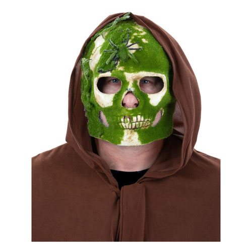 Decaying Moss Skull Unisex Fancy Dress Face Mask Product Image